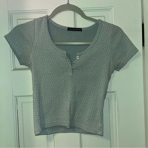 Blue Brandy Melville Zelly Top